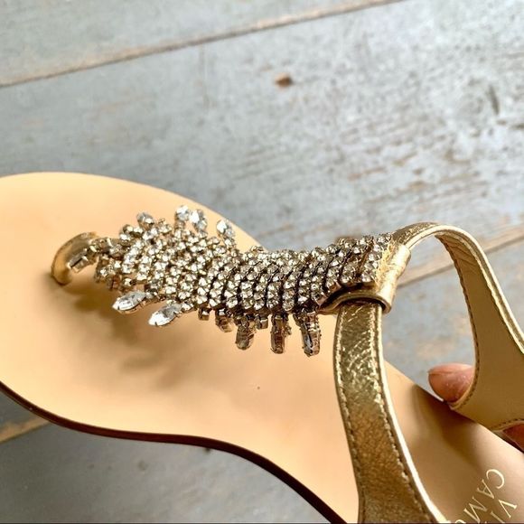 EUC Vince Camuto Bling Crystal Boho Sandals GORG! - Picture 9 of 12